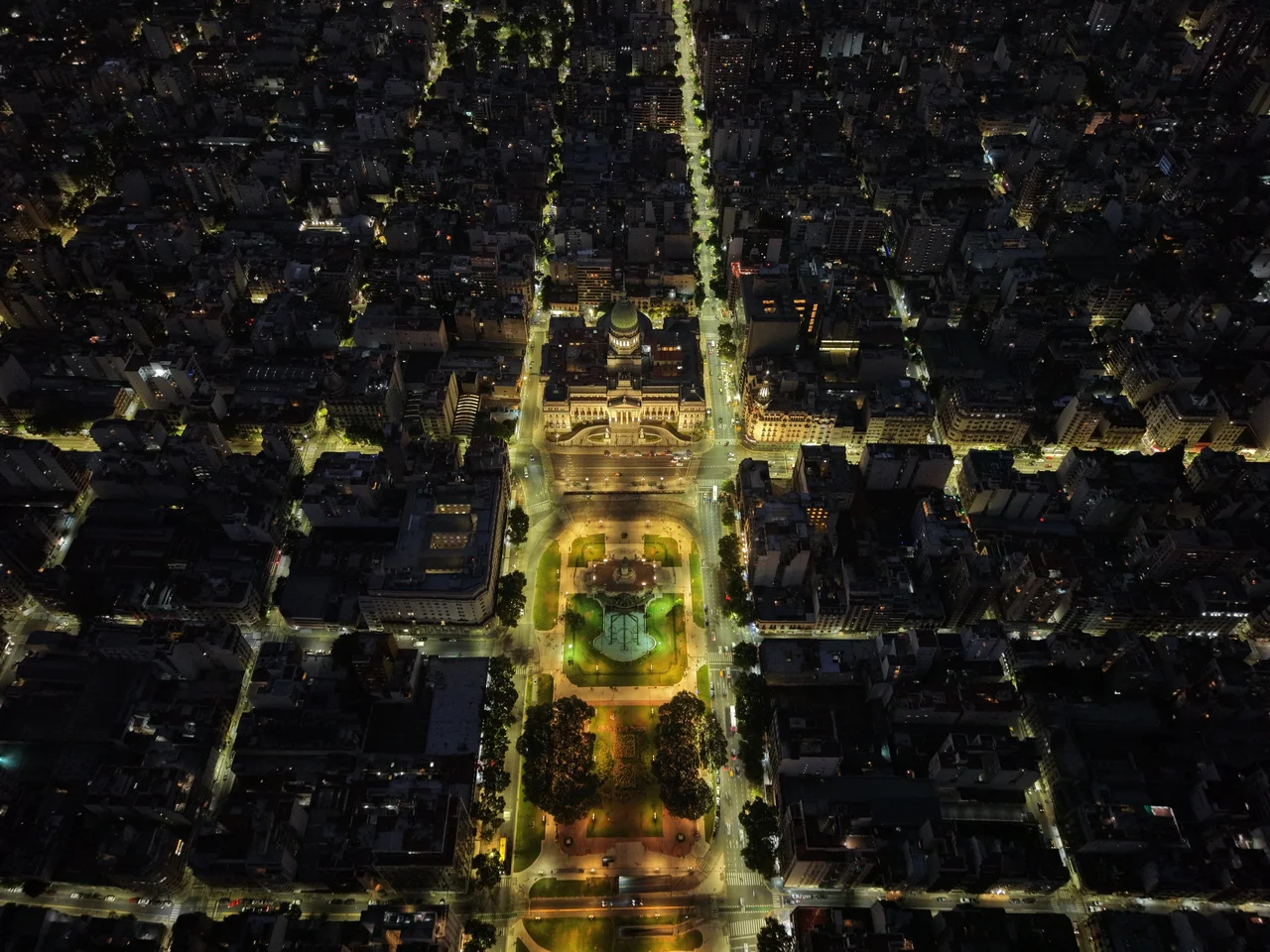 Buenos Aires / El Congreso desde el aire